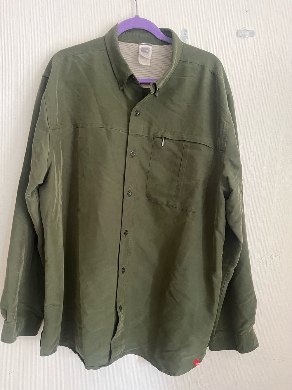 The North Face Olive Button-Down Utility Shirt